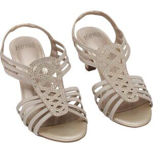 Jones New York Danely Heeled Sandal Soft Gold - Women's 6.5